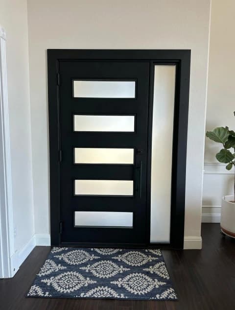 Custom steel door with modern design and durable finish Austin